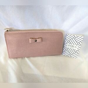 Furla Lavender Wallet with Bow Accent Holidays